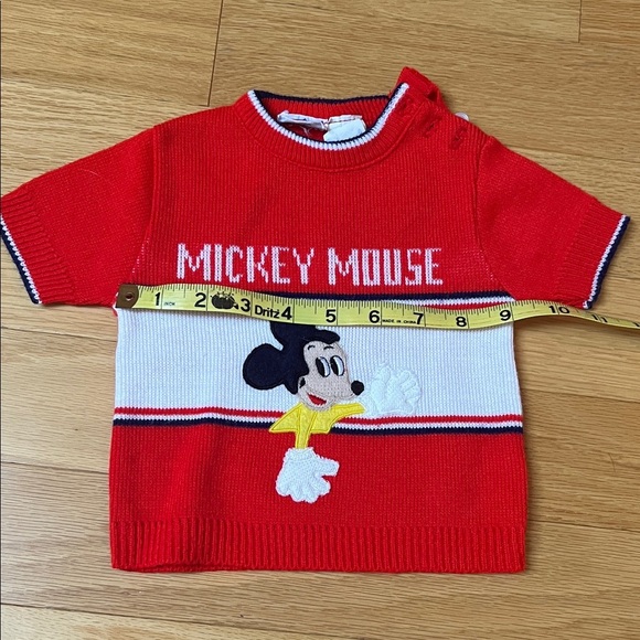 Vintage 80s Disney Red and Navy Mickey Mouse Kids Matching Set - Picture 5 of 9